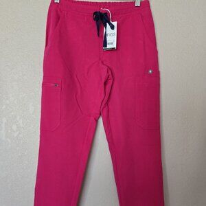 Figs XS Petite Yola Skinny Pink Scrub Pants
